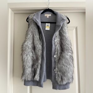 Michael Kors Faux Fur Vest NWT